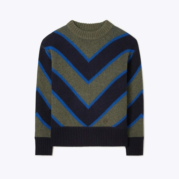 Tory Burch chevron merino sweater XL - Picture 1 of 7